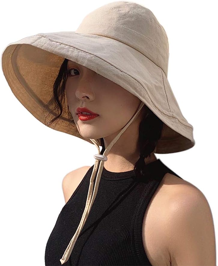 UVカット帽子 つば広 小顔効果 マジックテープ調節 あご紐 風で飛ばない 紫外線カット レディースハット 大きいサイズ 折りたたみ 携帯便利 アウトドア 自転車 春夏 日焼け防止 スカラハット