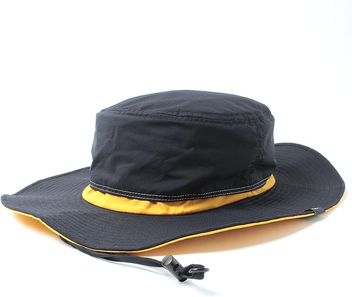 ベーシックエンチ Teflon Safari Hat 2 撥水 手洗い UVカット 99.9% UPF50+ ベンチレーション 通気性 蓄光 リフレクター 吸水速乾 サファリハット 日除け あご紐 洗える 雨 帽子 レディース メンズ ビッグサイズ