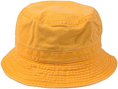 [ニューハッタン] バケットハット メンズ レディース 帽子 100% cotton pigment dyed bucket hat ブランド 後染め 無地 ユニセックス [並行輸入品]